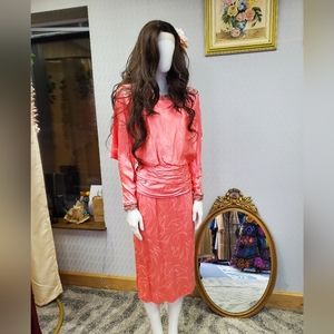 Francesa Of Damon For Starington 100 percent Silk Beaded Dress